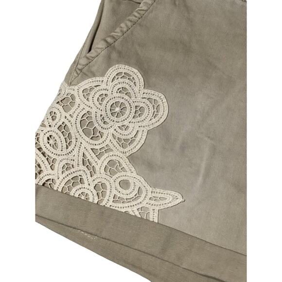 Anthropologie Pilcro and the Letterpress Shorts Women's Size 27 Embroidered Embe - Picture 10 of 10